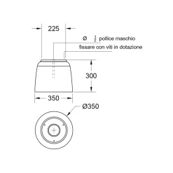 Viadurini Taps Duschköpfe-Luxolid Solid Surface Duschkopf Made in Italy - Lallio