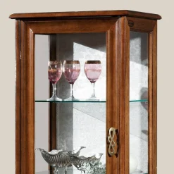 Viadurini Classic Vitrinen-Luxuriöse Wohnzimmervitrine aus klassischem Walnussholz Made in Italy – Hastings