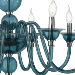 Viadurini Lighting Klassische Kronleuchter-Luxuriöser italienischer handgefertigter Kronleuchter aus Glas mit 8 Lichtern - Achtsam