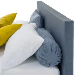 Viadurini Night Design Maßgeschneiderte Möbel|Polsterbetten-Luxuriöses Doppelbett aus Kunstleder oder Stoff mit Box Made in Italy - Nuvola