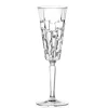 Viadurini Kitchen Italienisches Kristallgeschirr-Luxuriöses Eco-dekoriertes Kristallflötenkelchset 12-teilig - Catania