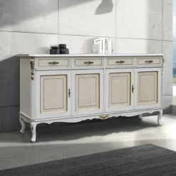 Viadurini Classic Anrichte-Luxuriöses Sideboard aus Holz mit Türen und Schubladen Made in Italy - Cheverny