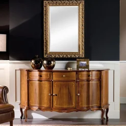 Viadurini Classic Anrichte-Luxuriöses Sideboard mit 3 Türen und 3 Holzschubladen Made in Italy - Leonor