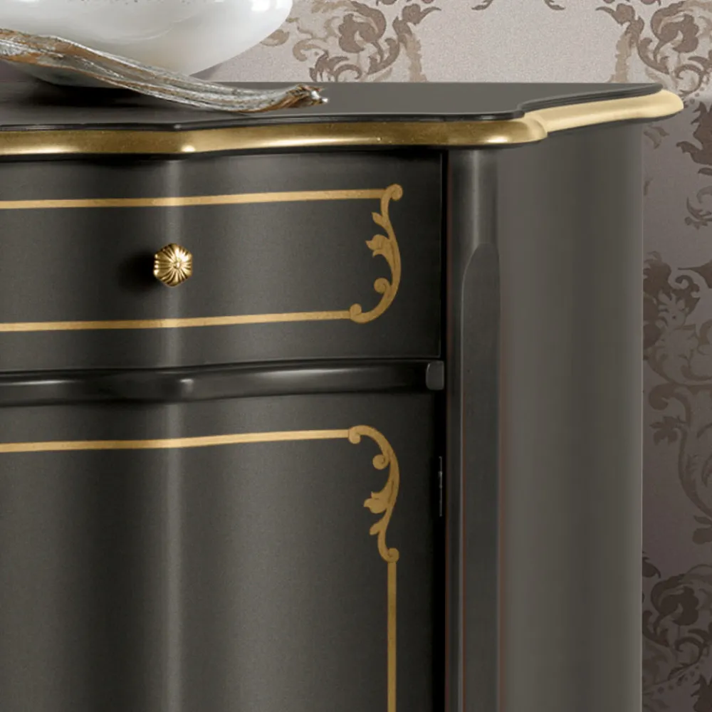 Viadurini Classic Anrichte-Luxuriöses Sideboard mit 3 Türen und 3 Holzschubladen Made in Italy - Leonor