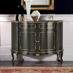 Viadurini Classic Anrichte-Luxuriöses Sideboard mit 2 Türen und 1 Holzschublade Made in Italy - Leonor