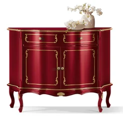 Viadurini Classic Anrichte-Luxuriöses Sideboard mit 2 Türen und 1 Holzschublade Made in Italy - Leonor