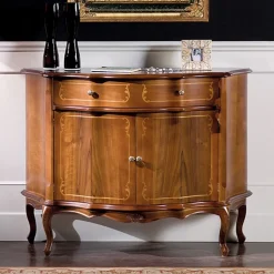 Viadurini Classic Anrichte-Luxuriöses Sideboard mit 2 Türen und 1 Holzschublade Made in Italy - Leonor