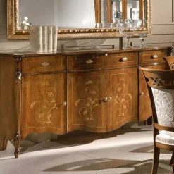 Viadurini Classic Anrichte-Luxuriöses Wohnzimmer-Sideboard aus klassischem Made in Italy-Holz - Caligola