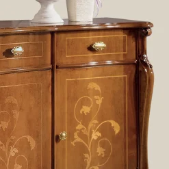 Viadurini Classic Anrichte-Luxuriöses Wohnzimmer-Sideboard aus klassischem Made in Italy-Holz - Caligola