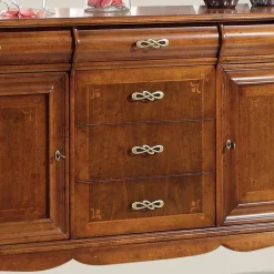 Viadurini Classic Anrichte-Luxuriöses Wohnzimmer-Sideboard aus klassischem Made in Italy-Holz - Helisa