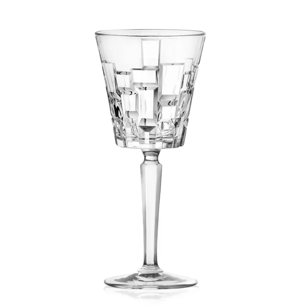 Viadurini Kitchen Italienisches Kristallgeschirr-Luxus Dekorierte Öko Kristall Wein- oder Wassergläser 12 Stück - Catania