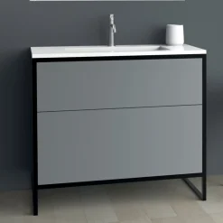 Viadurini Bathroom Badmöbel Stehend-Luxus Design Badezimmermöbel aus Holz 90 cm Made in Italy - Cizco
