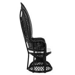 Viadurini in the Garden Sessel Rattan-Luxus Design Garten Sessel für den Außenbereich in Schwarz Rattan - Serafino