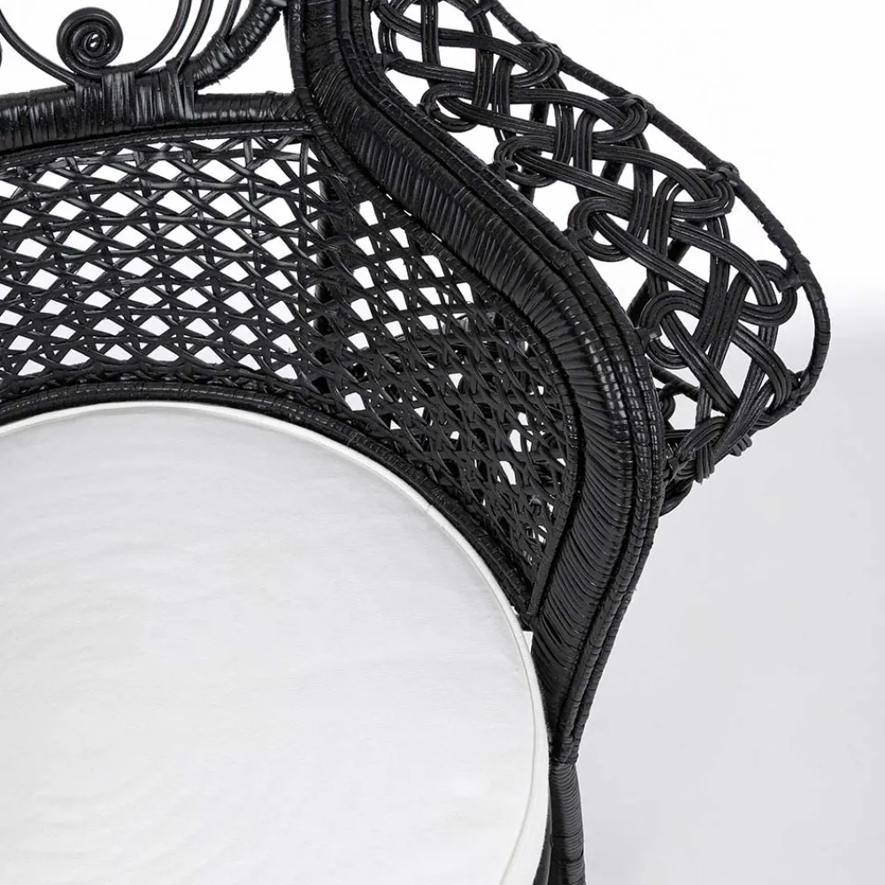 Viadurini in the Garden Sessel Rattan-Luxus Design Garten Sessel für den Außenbereich in Schwarz Rattan - Serafino