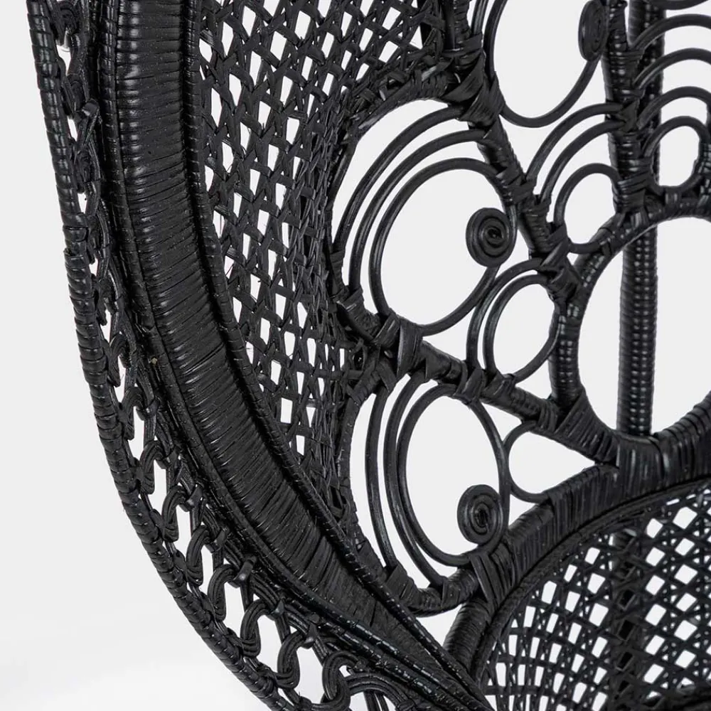 Viadurini in the Garden Sessel Rattan-Luxus Design Garten Sessel für den Außenbereich in Schwarz Rattan - Serafino