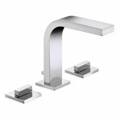 Viadurini Taps Waschbeckenarmaturen-Luxus Design Messing 3-Loch Waschbecken Wasserhahn - Etto