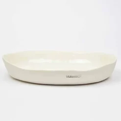 Viadurini Kitchen Geschirr Teller-Luxus Design Weißes Porzellan Oval Servierteller - Arcimaesta