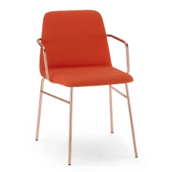 Viadurini Living Moderne Sessel-Luxus farbiger Stoffsessel mit Metallbasis Made in Italy - Molde