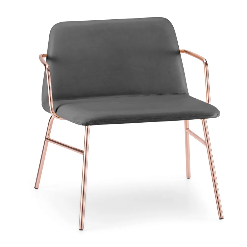 Viadurini Living Moderne Sessel-Luxus Samt Sessel mit Metallstruktur Made in Italy - Molde