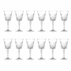 Viadurini Kitchen Italienisches Kristallgeschirr-Luxus Wein und Cocktail Gläser Design in Eco Crystal 12 Stück - Senzatempo