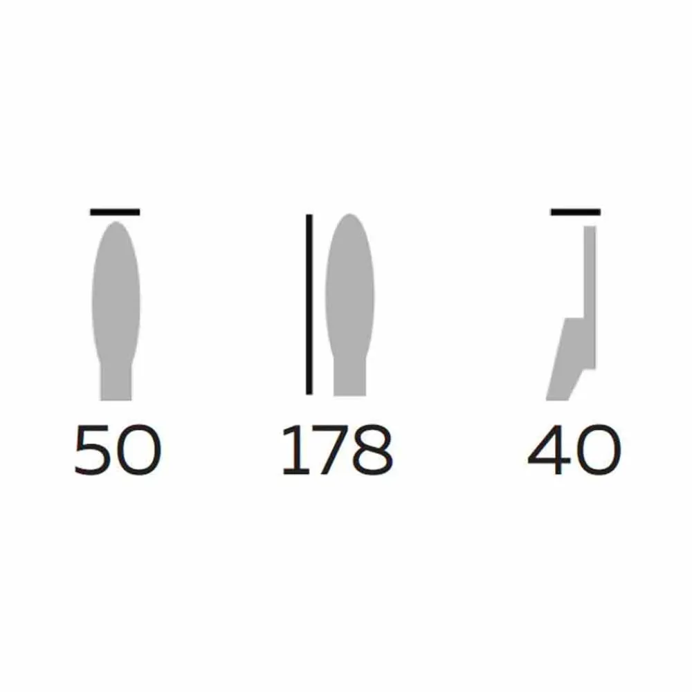 Viadurini Living Standspiegel-Luxus-Bodenspiegel aus Eschenholz und Metall Made in Italy - Cuspide