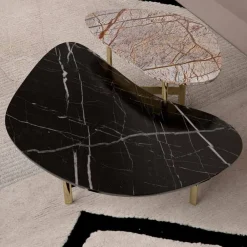 Viadurini Living Couchtische Aus Stein-Luxus-Couchtisch aus schwarzem Marmor oder Waldbraun Made in Italy - Manolo