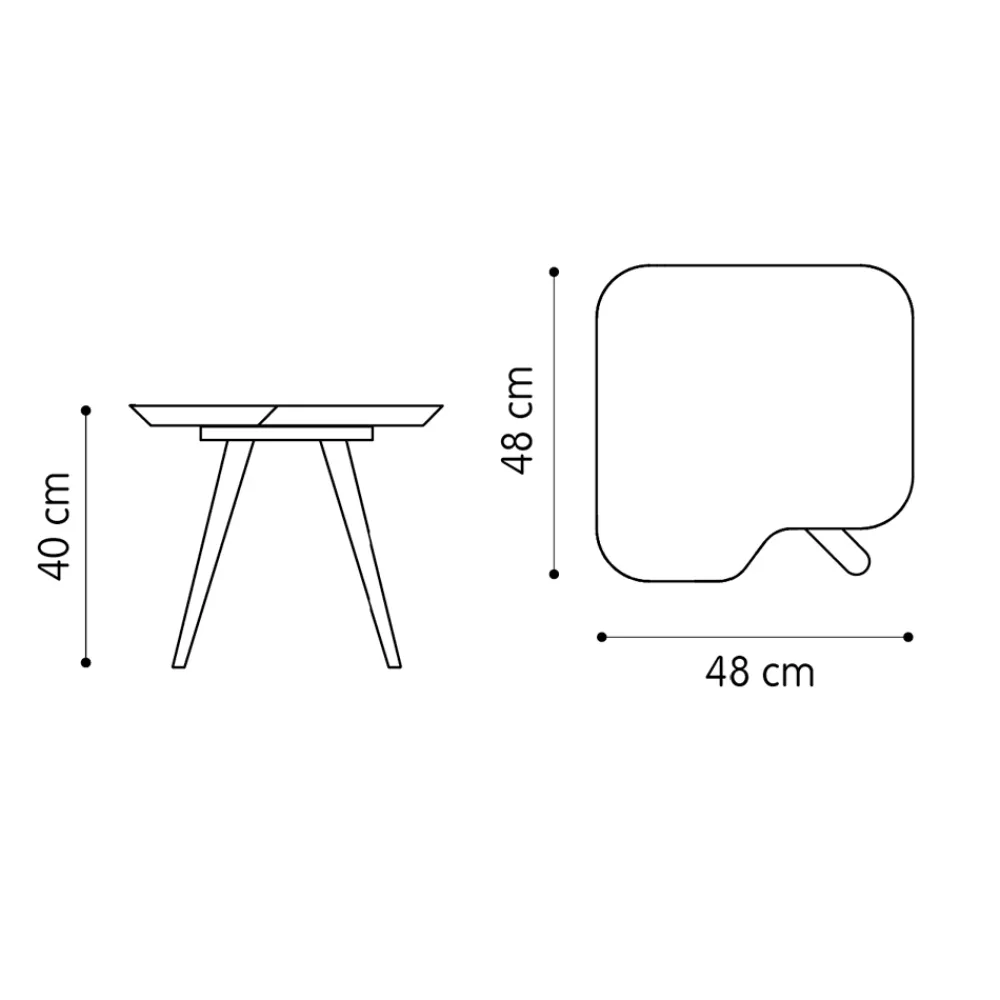 Viadurini Living Moderne Couchtische-Luxus-Couchtisch mit massiver Eschenplatte Made in Italy - Ulma