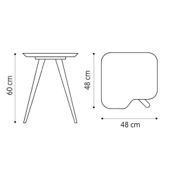 Viadurini Living Moderne Couchtische-Luxus-Couchtisch mit massiver Eschenplatte Made in Italy - Ulma