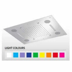 Viadurini Taps Duschköpfe-Luxus-Duschkopf mit Farbtherapie und Bluetooth Made in Italy - Elbo