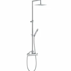 Viadurini Taps Duschsäulen-Luxus-Duschsäule in Messing-Chrom-Finish Made in Italy - Gallo