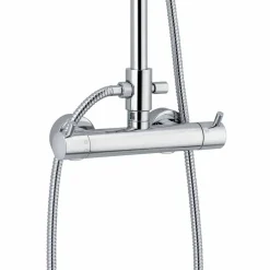 Viadurini Taps Duschsäulen-Luxus-Duschsäule in Messing-Chrom-Finish Made in Italy - Gallo