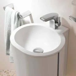 Viadurini Taps Waschbeckenarmaturen-Luxus-Einhebel-Badezimmer-Waschbecken Chrom-Finish - Gonzo