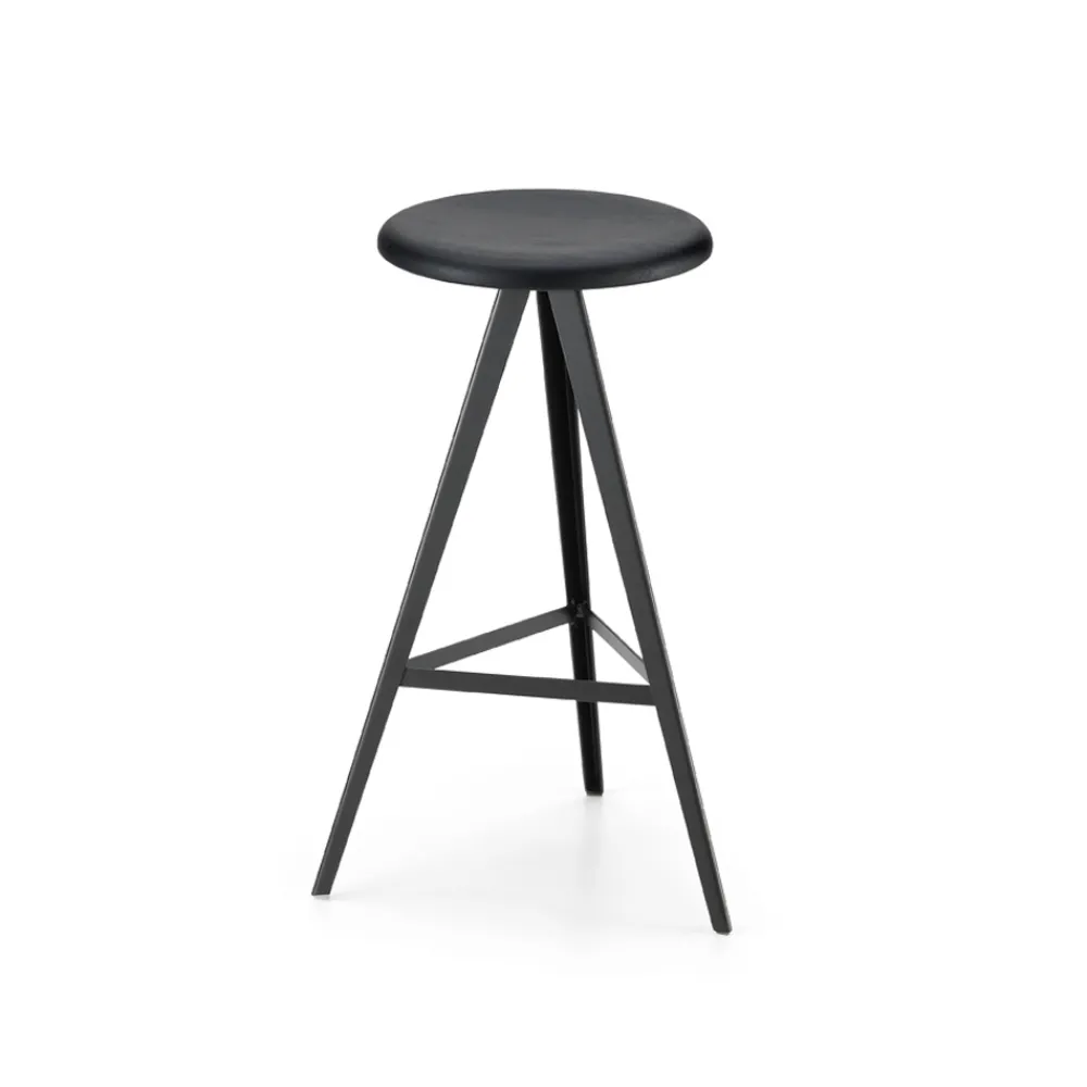 Viadurini Living Küchenhocker-Luxushocker aus Metall und massiver Esche Made in Italy, 2 Stück - Ulm