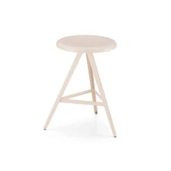 Viadurini Living Küchenhocker-Luxushocker aus Metall und massiver Esche Made in Italy, 2 Stück - Ulm