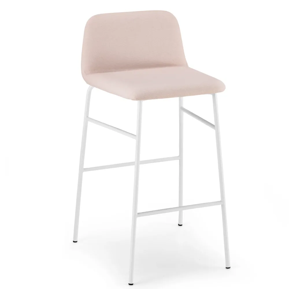 Viadurini Living Küchenhocker-Luxushocker mit Stoffbezug und Metallbasis Made in Italy - Molde