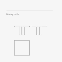 Viadurini Living Esstische Nach Mass|Esstische-Luxustisch mit modernem Design, Platte aus Daino-Marmor Made in Italy - Zarino