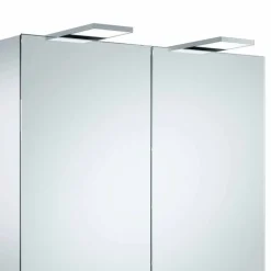 Viadurini Bathroom Badspiegel-Luxus-Wandspiegel mit 2 Türen und LED-Beleuchtung - Ratsche