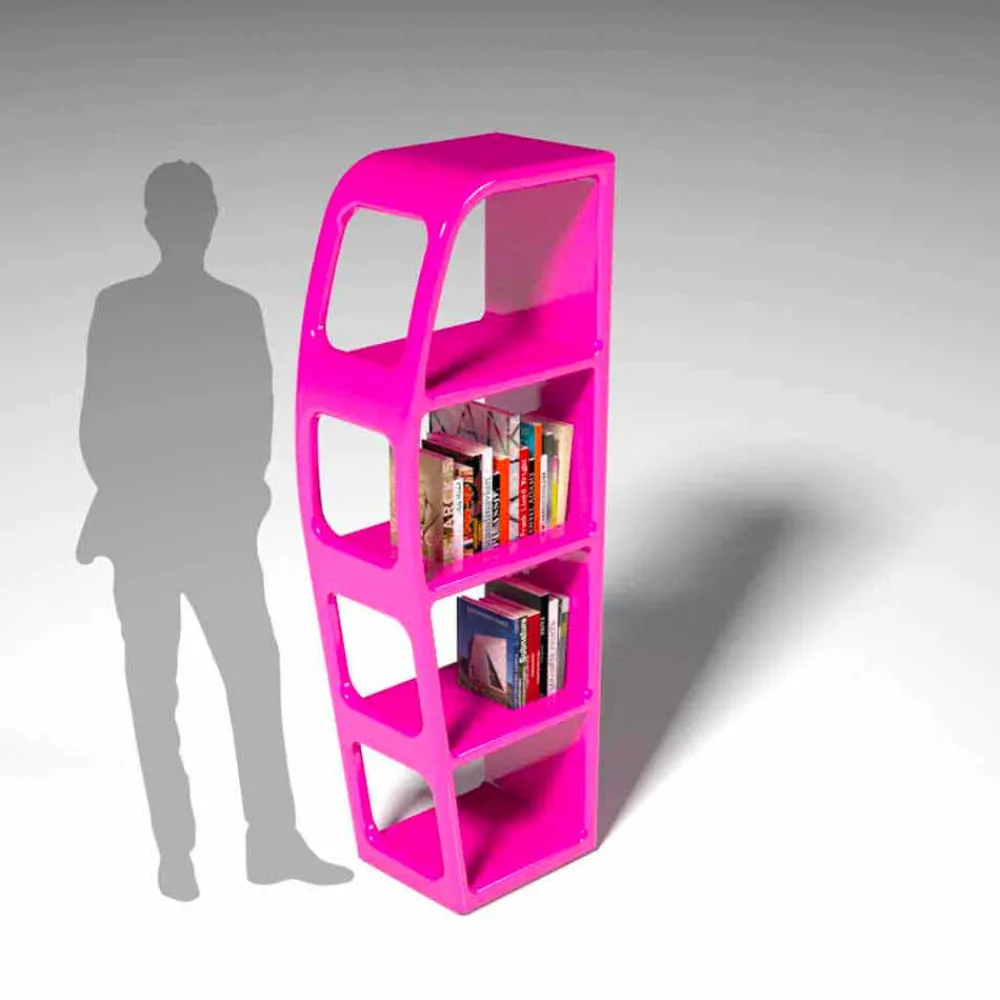 Viadurini Design Moderne Design Bücherregale-Made in Italy Bücherregal B-Side in modernem Design