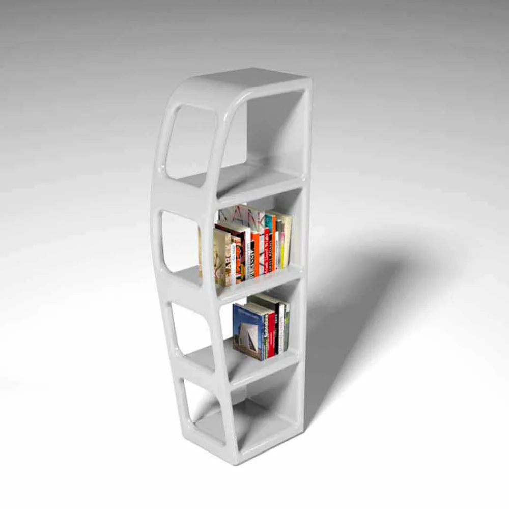 Viadurini Design Moderne Design Bücherregale-Made in Italy Bücherregal B-Side in modernem Design