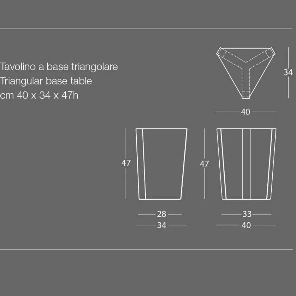 Viadurini Living Moderne Couchtische-Made in Italy Design Farbiger Metall Couchtisch - Yasmine