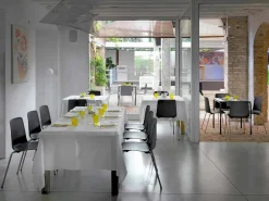 Viadurini Living Moderne Stühle-Made in Italy Esszimmerstuhl aus Metall und Polypropylen, 4-teilig - Carlita