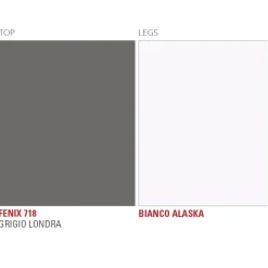 Viadurini Living Esstische-Made in Italy Hochwertiger Fenix- und Weißmetall-Küchentisch - Carlino