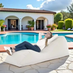 Viadurini Living Recamiere|Recamiere-Maestrale Indoor-Wohnzimmerbett aus weißem Leinenstoff