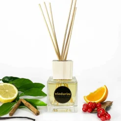 Viadurini Home Fragrance Feel Good-Mandarine und Zimt Raumduft 200 ml mit Stäbchen - Lamaddalena