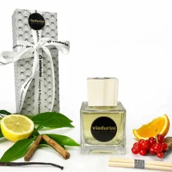 Viadurini Home Fragrance Feel Good-Mandarine und Zimt Raumduft 200 ml mit Stäbchen - Lamaddalena