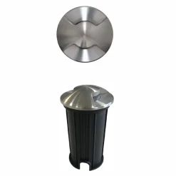 Viadurini Lighting Gartenlampion-Marker Outdoor LED Einbaustrahler aus Edelstahl 4 Stück - Rhombus