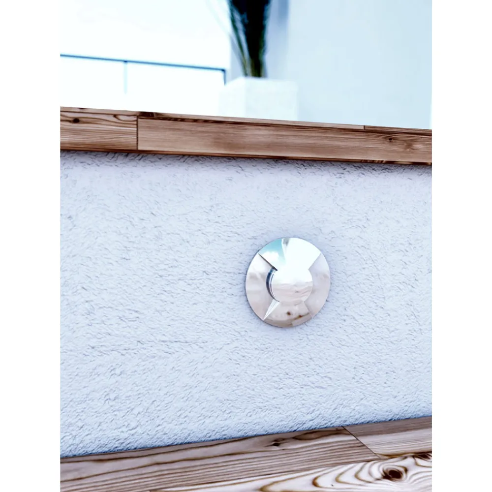 Viadurini Lighting Gartenlampion-Marker Outdoor LED Einbaustrahler aus Edelstahl 4 Stück - Rhombus