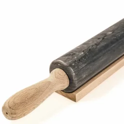 Viadurini Kitchen Küchenzubehör-Marmor Nudelholz mit Holzgriffen Made in Italy - Senni