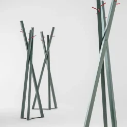 Viadurini Living Garderobenständer-Massiver Eschenmantelständer mit Metallstiften Made in Italy - Bienna