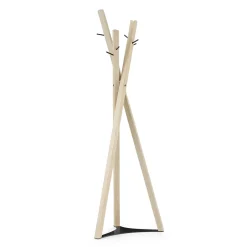 Viadurini Living Garderobenständer-Massiver Eschenmantelständer mit Metallstiften Made in Italy - Bienna